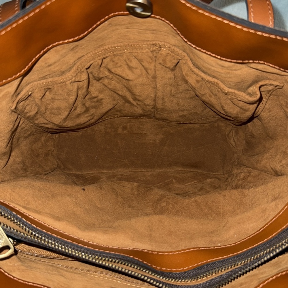 Patricia Nash leather tote with dust bag - Picture 15 of 17